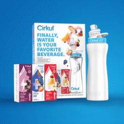 22oz. White Stainless Steel Bottle Starter Kit