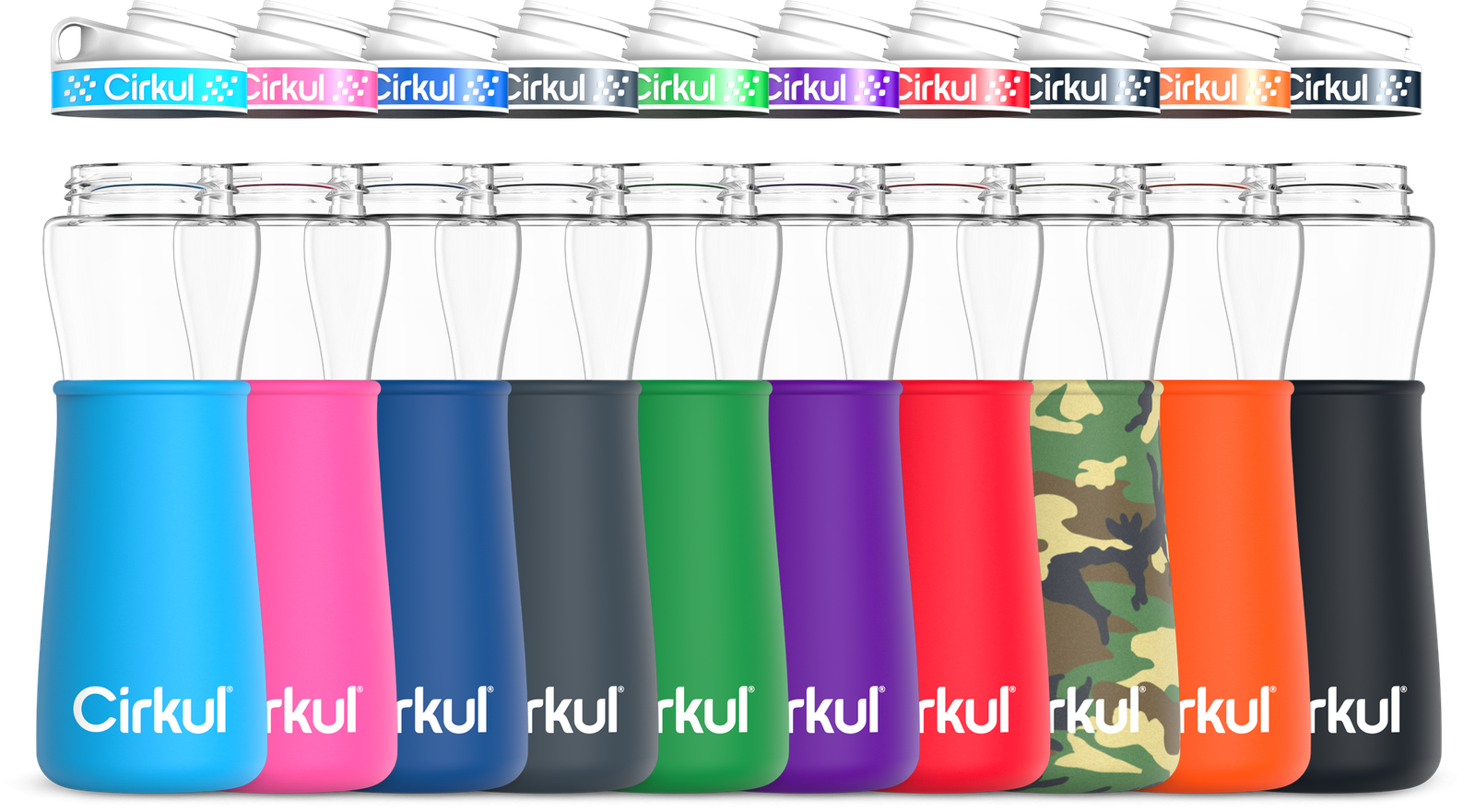 Add-on: 22oz. Plastic Bottle & Comfort Grip Lid + 22oz. Chill Sleeve