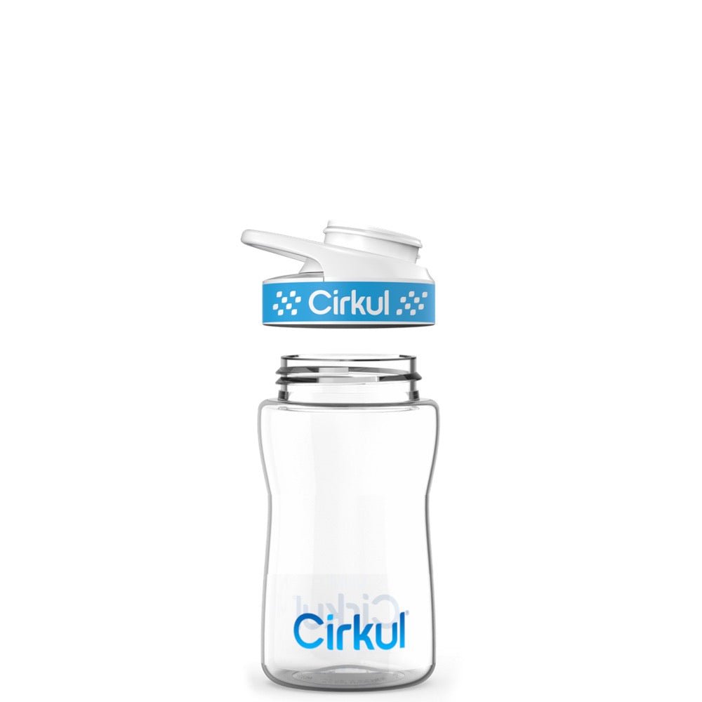 12oz. Plastic Bottle & Comfort Grip Lid - Image 2