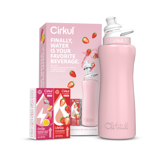 32oz. Blush Pink Stainless Steel Bottle Starter Kit - Image 3