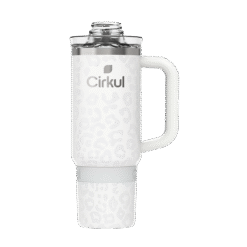Limited Edition: 30oz. Cream Leopard Travel StrawSip™ Tumbler