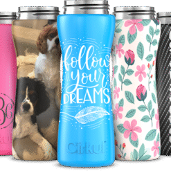 Custom 22oz. Stainless Steel Bottle & Comfort Grip Lid