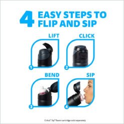 Alternative view of 26oz. Onyx StrawSip™ Flip Bottle